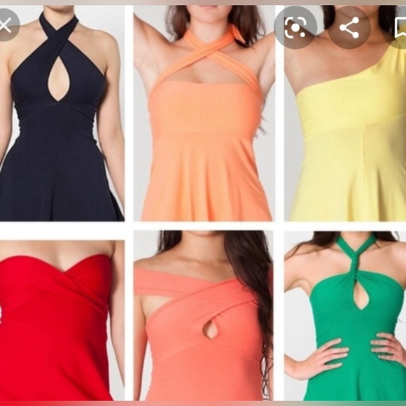 AMERICAN APPAREL Wrap Dress. - Picture 2 of 4